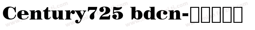 Century725 bdcn字体转换
